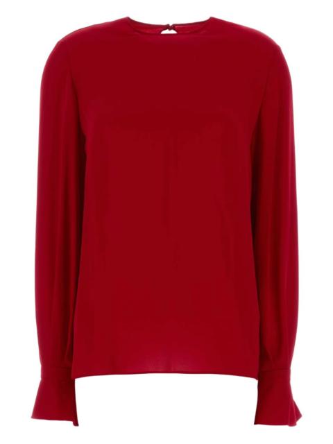 ruffled georgette blouse