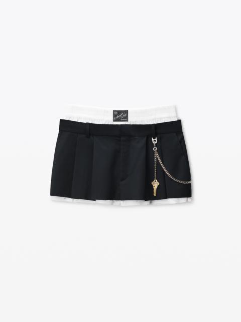 Black Pre-Styled Hardware Miniskirt