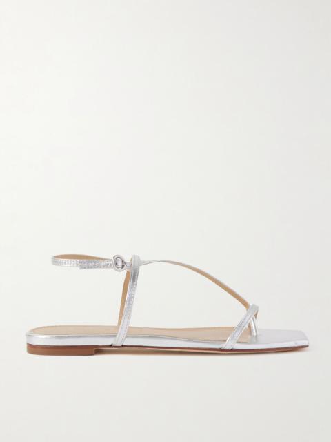 Ella metallic leather sandals Silver