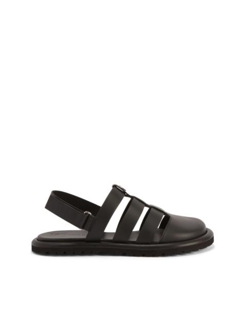 Rusery leather cage sandals