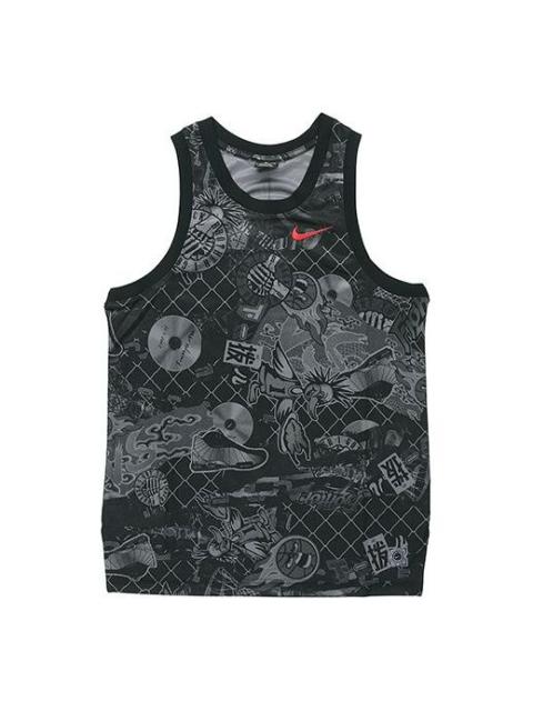Nike Street Graffiti Basketball Sports Vest Black CK1182-010