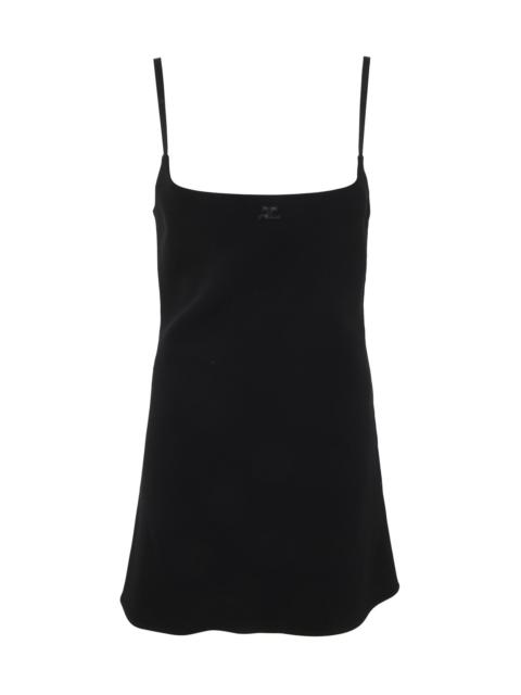 A-LINE CREPE DRESS
