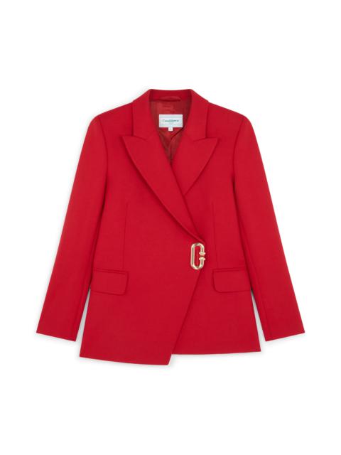 Asymmetric Double Breasted Jacket | Casablanca Paris