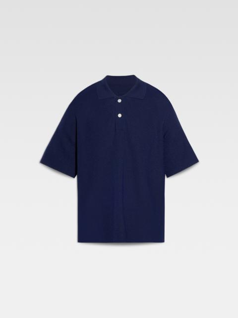 The knit polo shirt