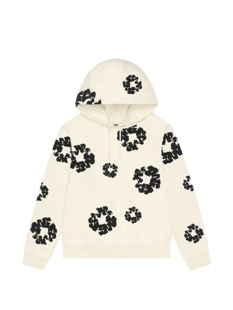 floral-motif hoodie