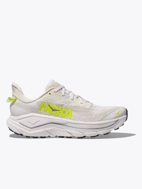 Men's Challenger 8 Shoes in White/Neon Hoka Citrus