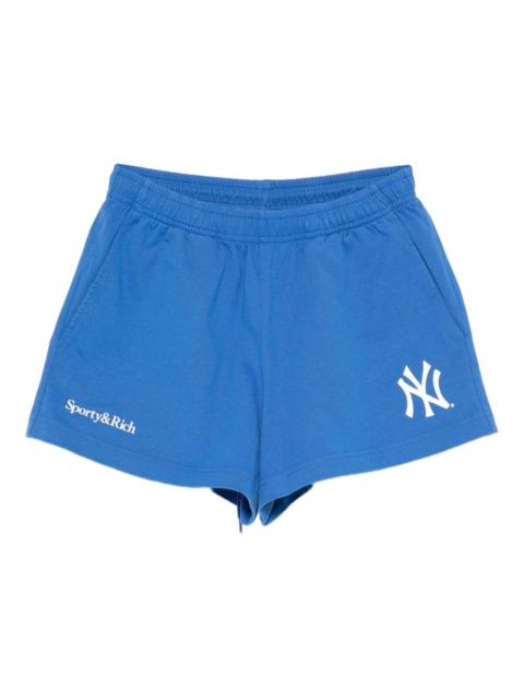 Yankees logo-print mini shorts