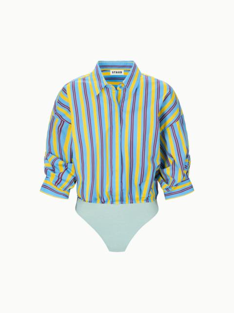 STAUD TRAVERSE BODYSUIT LINUS STRIPE