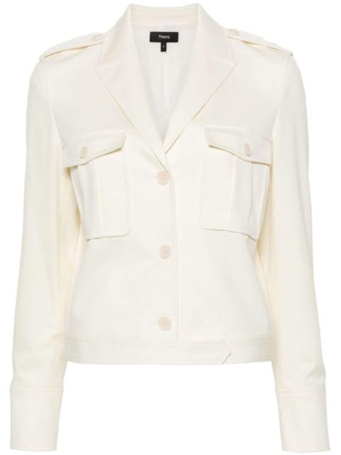 peak-lapels cropped jacket