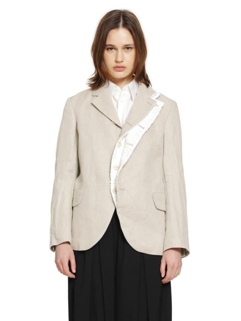 Deconstructed Linen Blazer