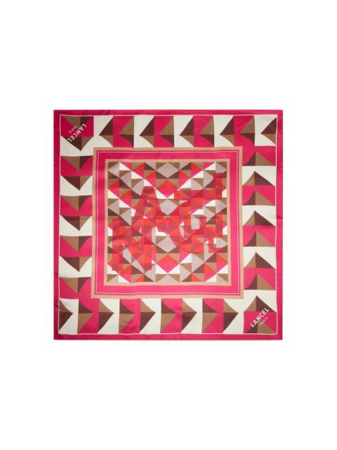 Labyrinth silk scarf