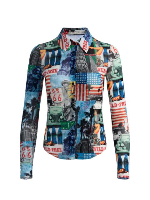 JADE MESH BUTTON DOWN