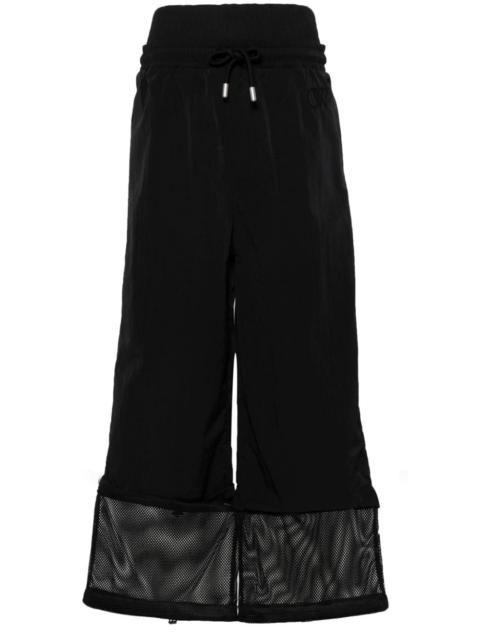 high-waist wide-leg trousers