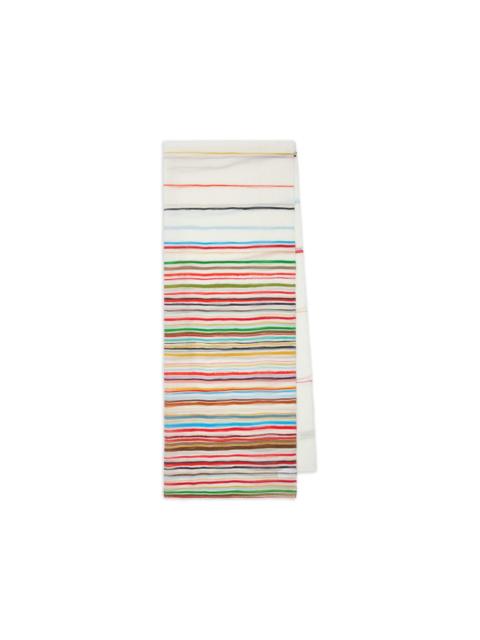 Painted Stripe silk scarf