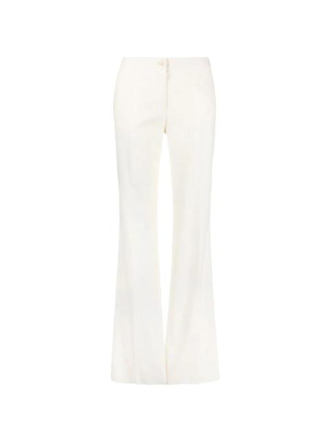 high-waisted wide-leg trousers