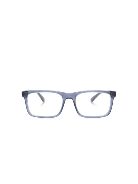 logo-print rectangle-frame glasses
