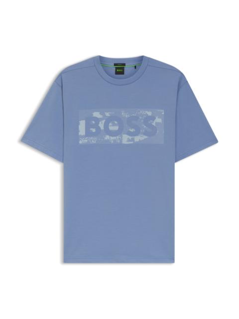 LOGO-ARTWORK T-SHIRT IN STRETCH COTTON