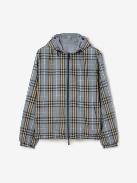 Reversible Check Hooded Jacket
