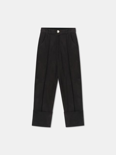 WENDERS
Suede cuffed straight-leg pants