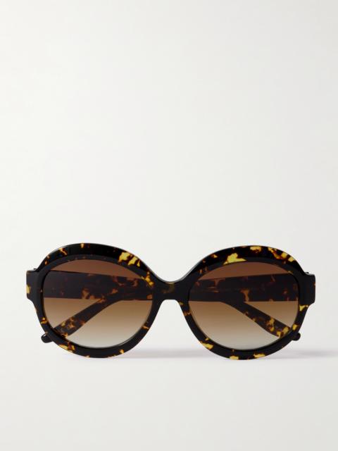 Orleandra Round-frame Tortoiseshell Acetate Sunglasses
