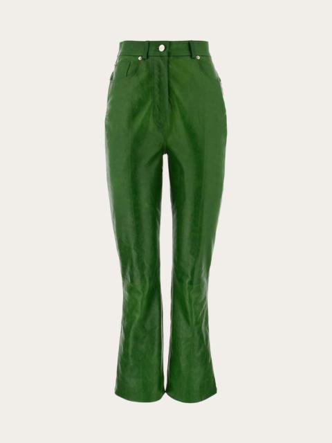 Five pocket nappa trouser