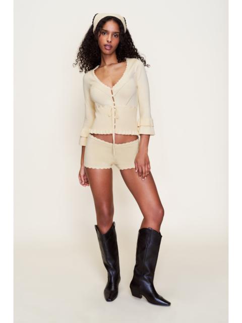KNIT SCALLOP SHORT