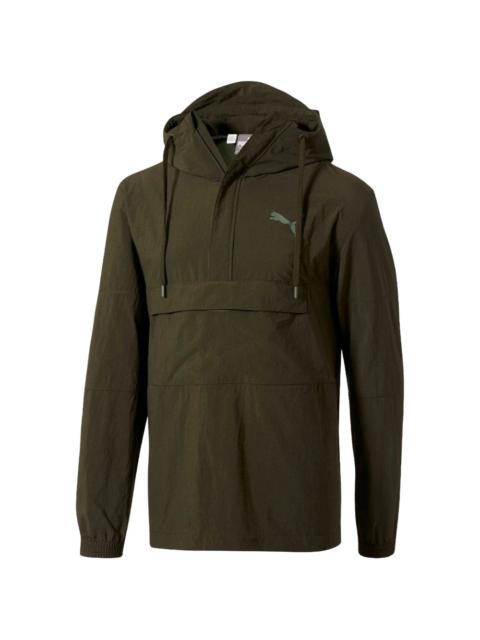 half-zip windbreaker jacket