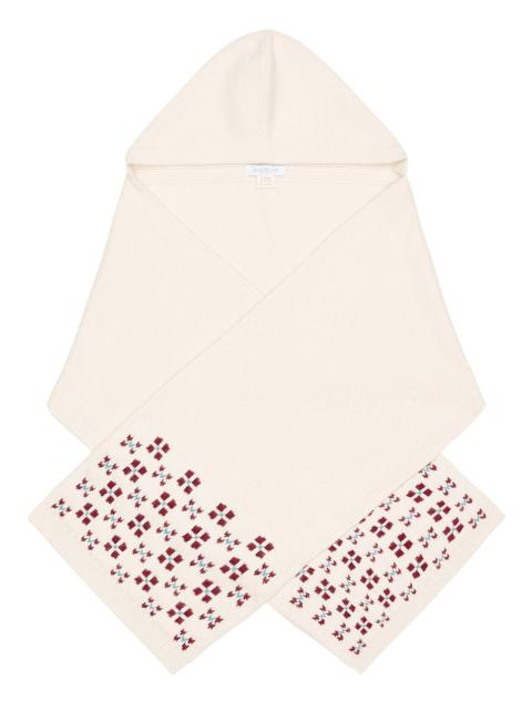 Winter Fair Isle Hoodie Scarf