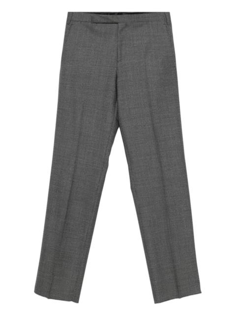 pressed-crease trousers