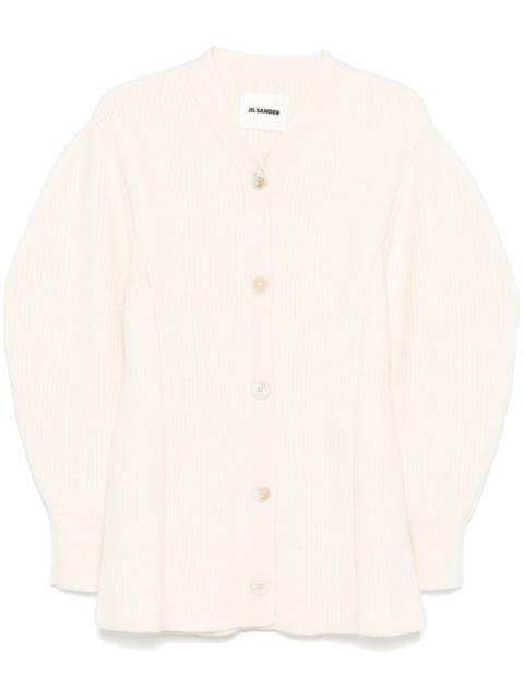 ribbed-knit cardigan