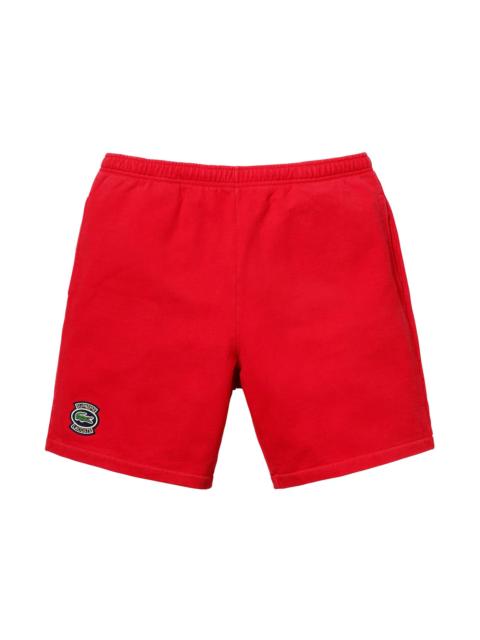 Supreme LACOSTE Sweatshort Red