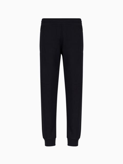Modal-blend jersey-fleece joggers