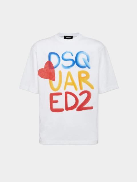 SUMMER LOVERS LOOSE FIT COLOURFUL LOGO T-SHIRT