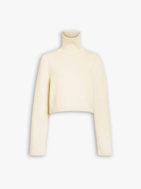 CASHMERE KNIT CROPPED JUMPER