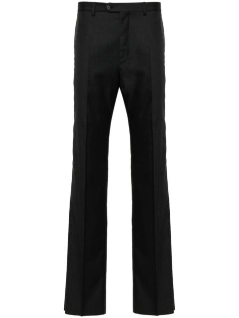 straight-leg tailored trousers