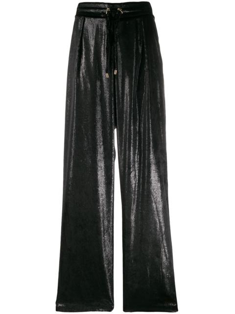 iridescent drawstring trousers