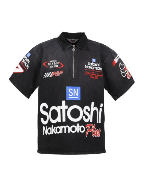 SATOSHI MECHANIC HALF ZIP / VTG BLK