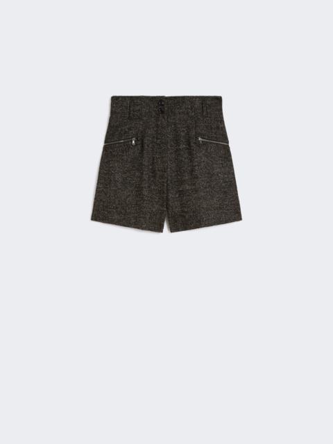 BOLZANO1234 Chevron wool shorts