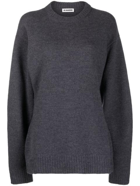 crew-neck wool jumper