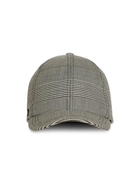 Cap with Prince of Wales check