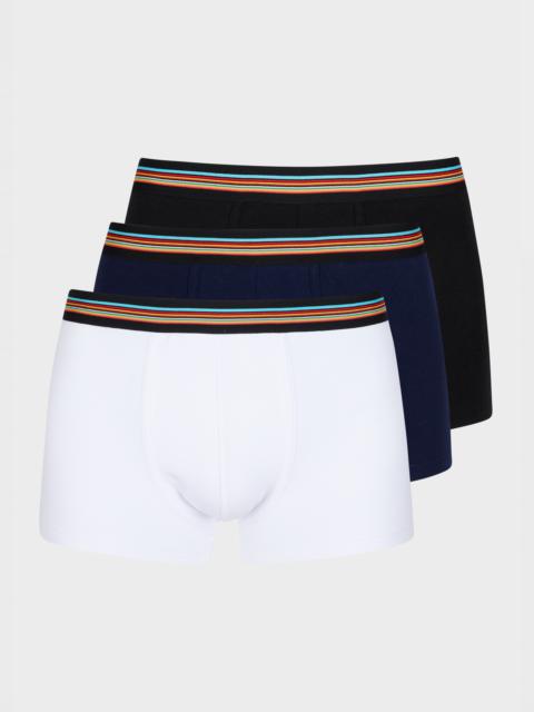 Mixed 'Signature Stripe' Waistband Boxer Briefs Three Pack