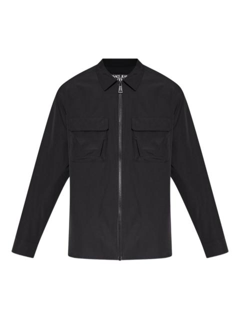 zip-fastening pocket-detail shirt