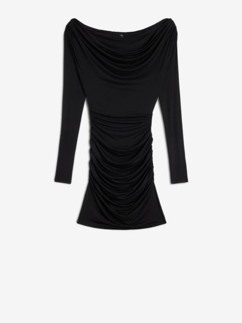 Draped Dress in Black