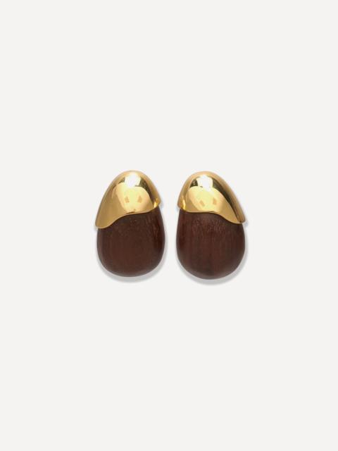 24ct Gold-Plated Toro Drop Earrings