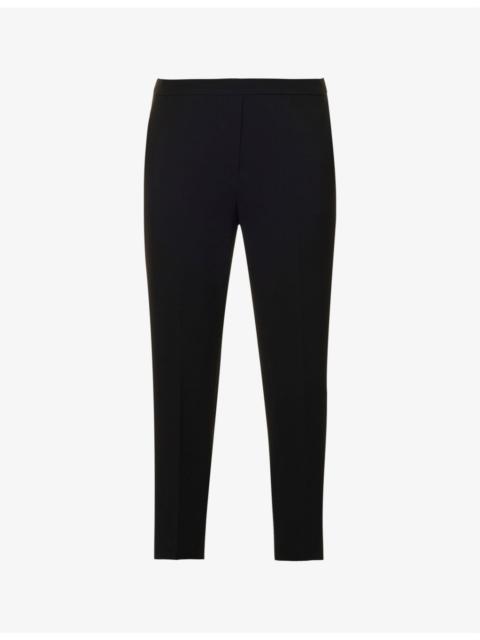 Treeca relaxed-fit straight-leg high-rise woven trousers
