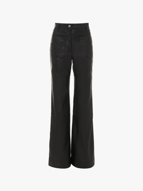 Leather Alina Trouser In Black