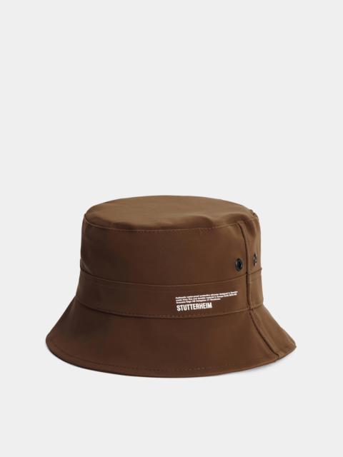 Beckholmen Matte Bucket Hat Dark Brown