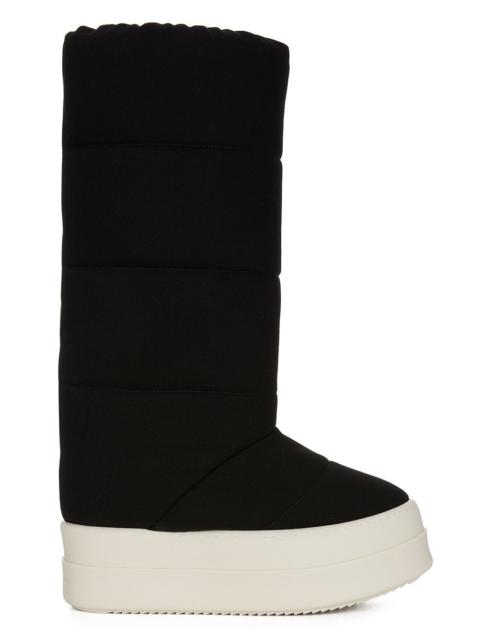 Rick Owens Drkshdw Mega Bumper Knee High Lunar Boots Black/Milk