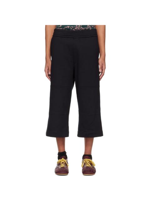 Black Loose Cotton Shorts