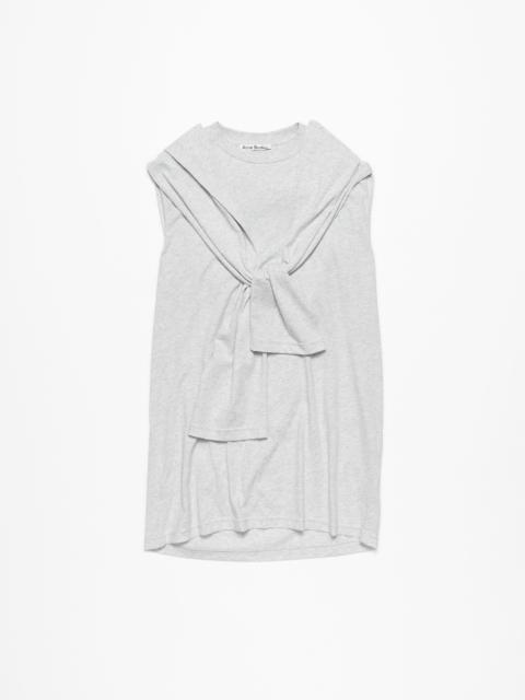 Layered t-shirt - Grey Melange